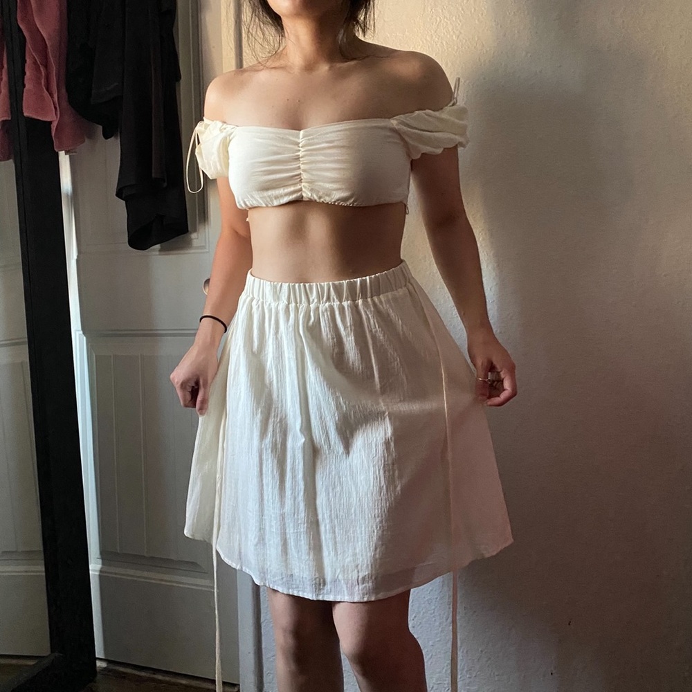French cream two piece set